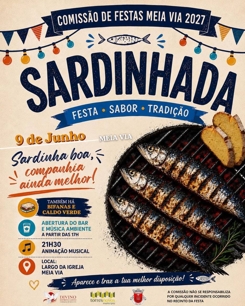 Cartaz Sardinhada 2026 - Meia Via