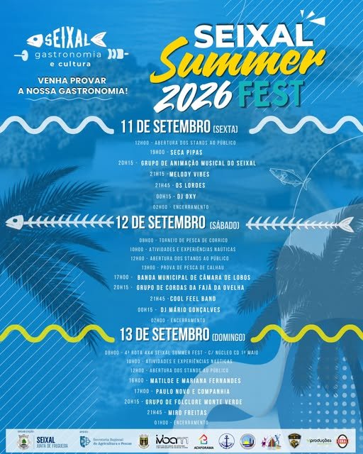 Cartaz Seixal Summer Fest 2026 - Seixal