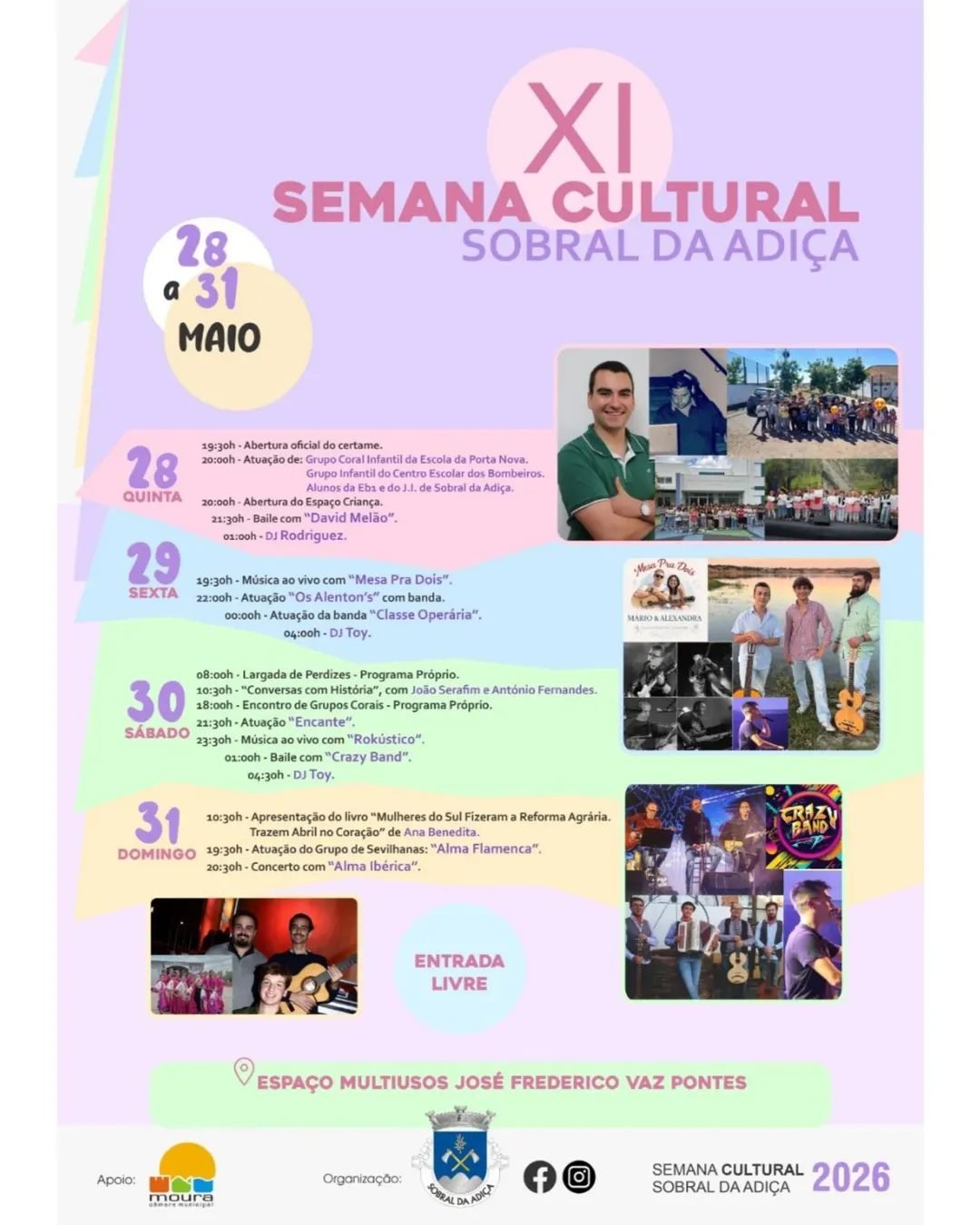 Cartaz Semana Cultural 2026 - Sobral da Adiça