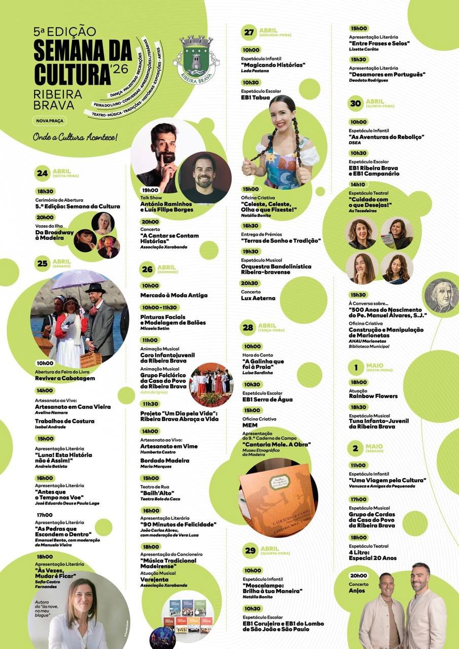 Cartaz Semana da Cultura 2026 - Ribeira Brava