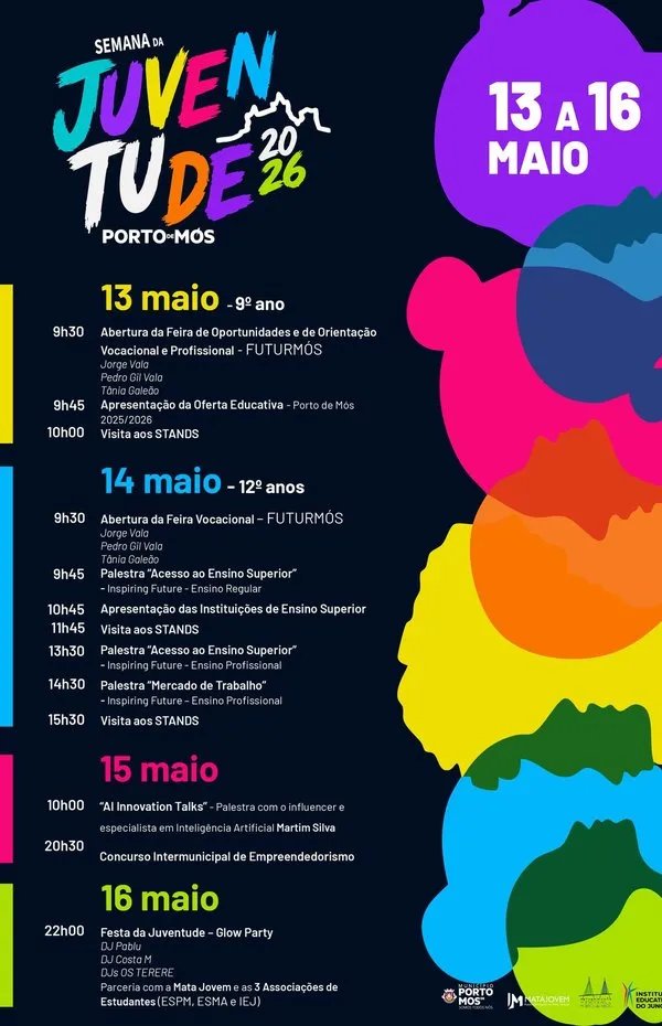 Cartaz Semana da Juventude 2026 - Porto de Mós