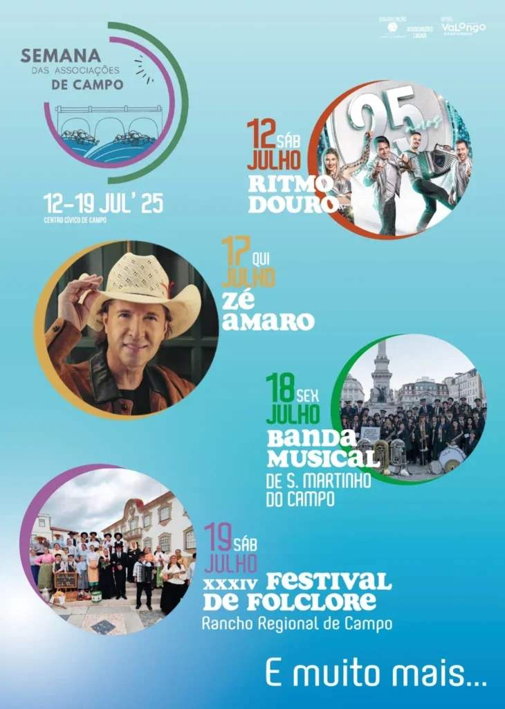 Cartaz Semana das Associações de Campo 2025 - Valongo