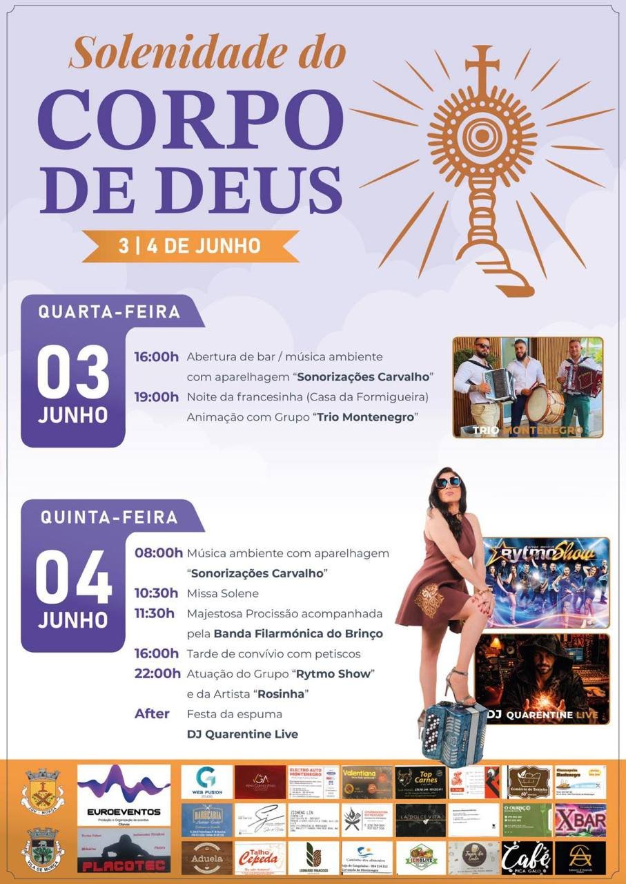 Cartaz Solenidade do Corpo de Deus 2026 - Jou