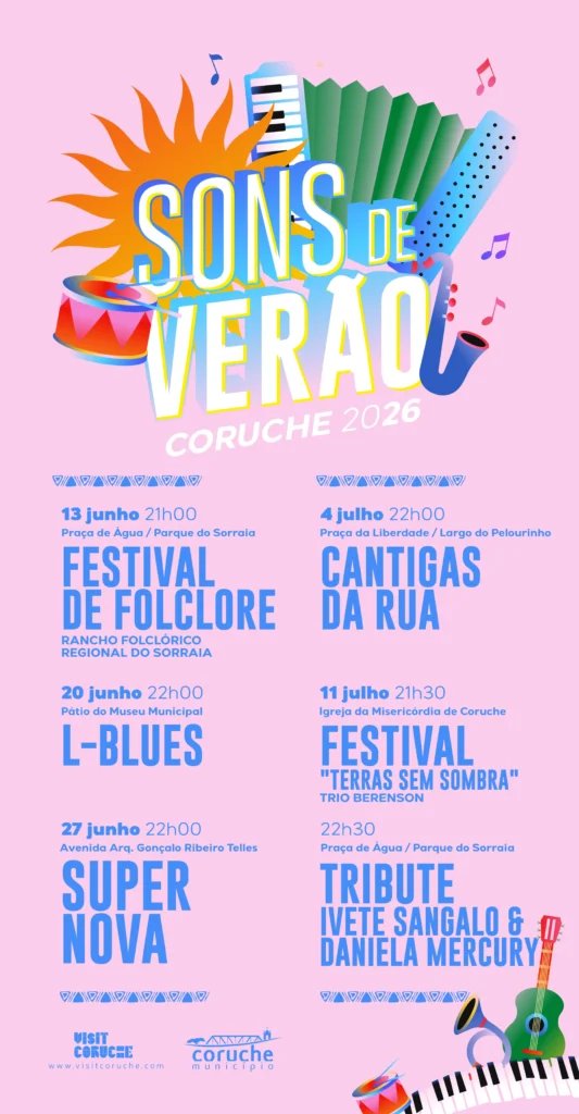 Cartaz Sons de Verão 2026 - Coruche