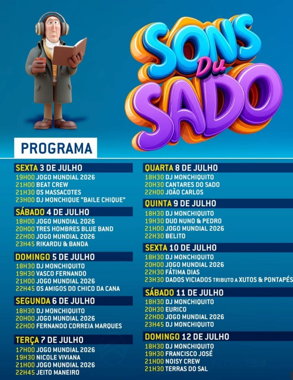 Cartaz Sons do Sado 2026 - Sado