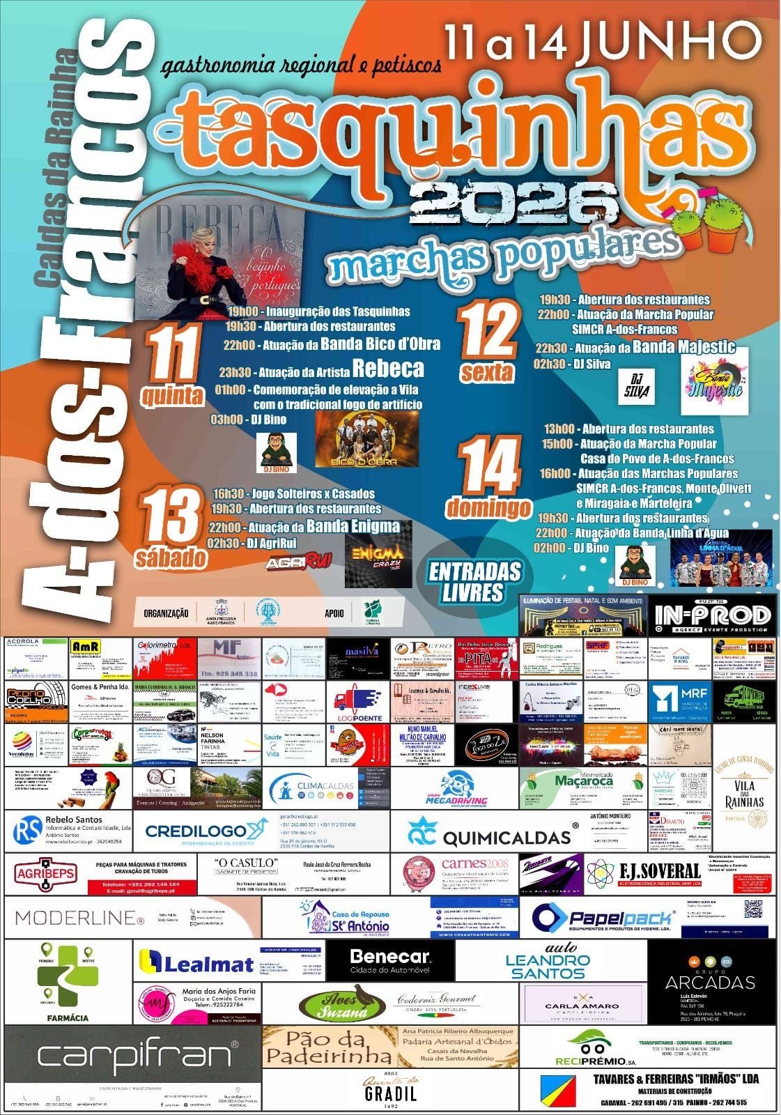 Cartaz Tasquinhas 2026 - A-dos-Francos