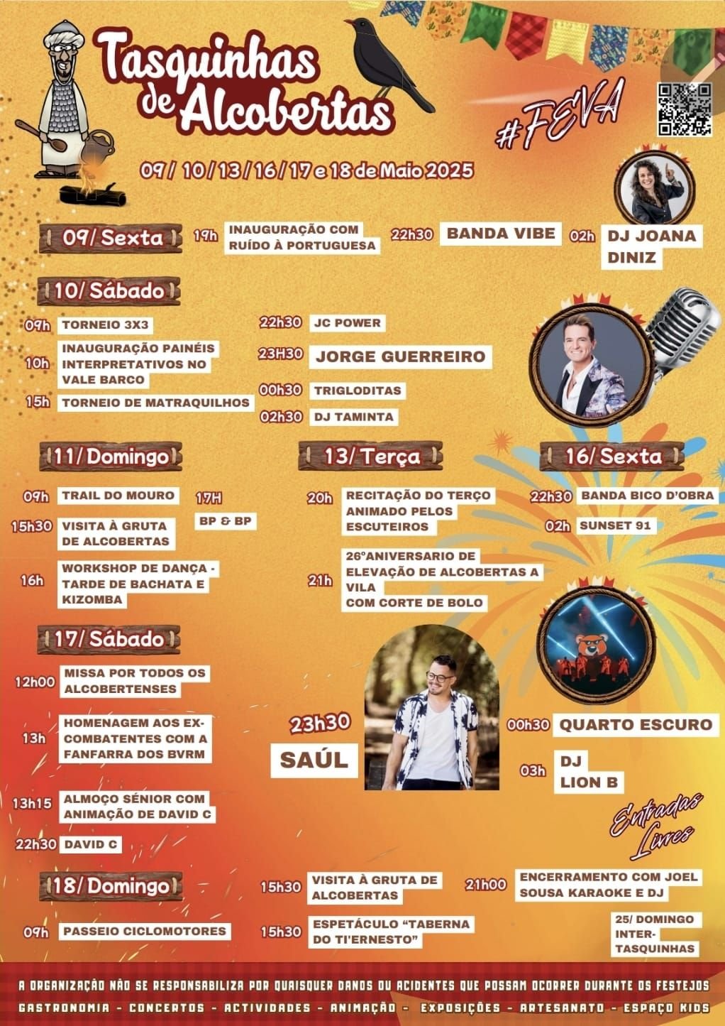 Cartaz Tasquinhas de Alcobertas 2025 - Rio Maior