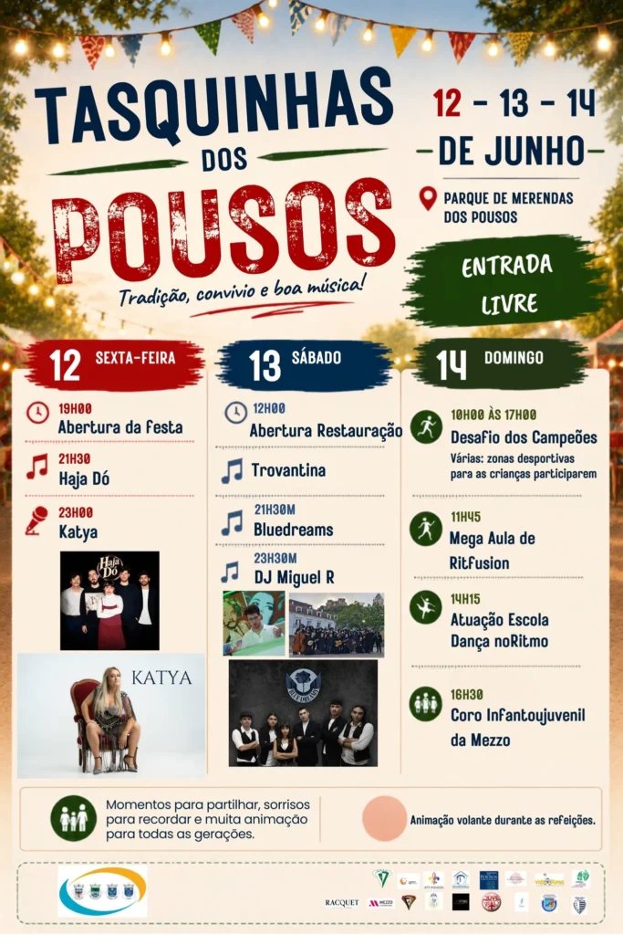 Cartaz Tasquinhas dos Pousos 2026 - Pousos