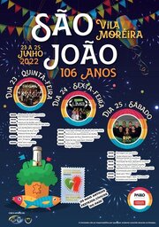 Cartaz São João Vila Moreira 2022