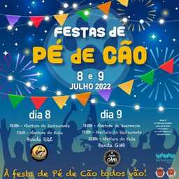 Cartaz PÉ DE CÃO EM FESTA 2022