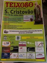 Cartaz Festa em Honra de S. Cristovão 2022