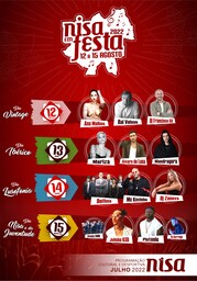 Cartaz Nisa em Festa 2022