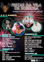 Cartaz Festas da Vila de Sobrosa 2022