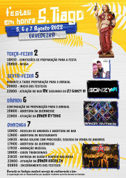 Cartaz Festas em Honra de São Tiago 2022