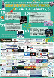 Cartaz Festas Bom Vento e Casal Frade 2022