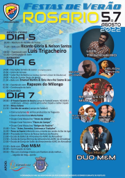 Cartaz Festas de Verão 2022