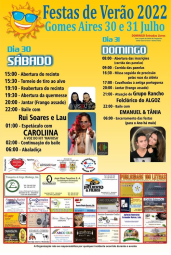 Cartaz Festas de Verão 2022