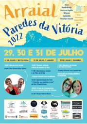 Cartaz Arraial Paredes de Vitória 2022