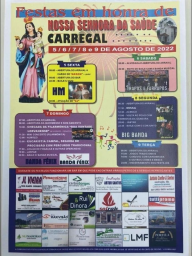 Cartaz FESTAS EM HONRA DE NOSSA SENHORA DA SAÚDE 2022