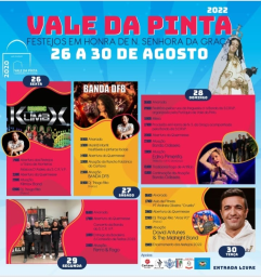Cartaz Festejos Em Honra de N. Senhora da Graça  2022