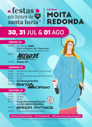 Cartaz Festas em honra de Santa Luzia 2022