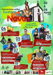Cartaz Festa em Honra de Nª Senhora das Neves 2022