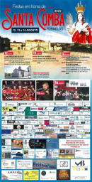 Cartaz Festa em honra de Santa Comba 2022