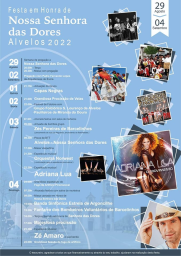 Cartaz Festa em honra de Nossa Senhora das Dores 2022