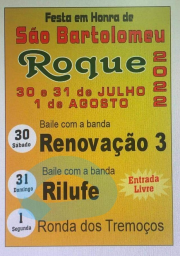 Cartaz Festas em Honra de São Bartolomeu 2022