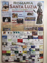 Cartaz Romaria Santa Luzia 2022