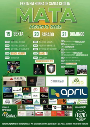Cartaz Festas em Honra de Santa Cecília 2022