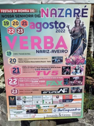 Cartaz Festas em Honra de Nossa Senhora de Nazaré 2022