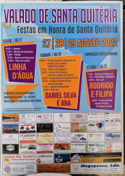 Cartaz Festas em Honra de Santa Quitéria 2022
