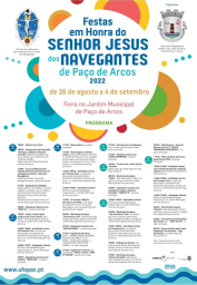 Cartaz Festa do Senhor Jesus dos Navegantes 2022