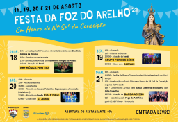 Cartaz Festas da Foz do Arelho 2022