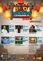 Cartaz Tradicionais Festejos São Lourenço 2022