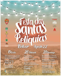 Cartaz Festa das Santas Reliquias 2022