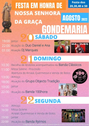 Cartaz Festas de Gondemaria 2022