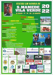Cartaz Festas em honra de São Mamede 2022