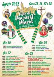 Cartaz Festas em honra São Paulo e Senhor dos Aflitos 2022