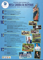 Cartaz Festas em honra de Nossa Senhora da Natividade 2022