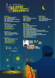 Cartaz Festas em honra de S.Gens e Nossa Senhora do Rosário 2022