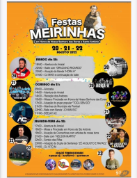 Cartaz Festas Meirinhas 2022