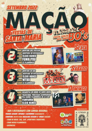 Cartaz FESTA SANTA MARIA MAÇÃO 2022