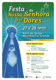 Cartaz Feesta da Nossa Senhora das Dores 2022