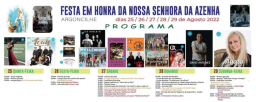 Cartaz Festas de Argoncilhe 2022