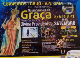 Cartaz Festas em Honra de Nossa Senhora da Graça 2022