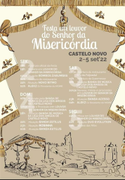 Cartaz Festas em louvor do Senhor da Misericórdia  2022