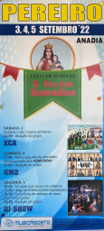 Cartaz Festas em honra de Nª Sª dos Remédios 2022