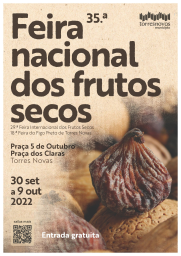 Cartaz Feira Nacional dos Frutos Secos 2022